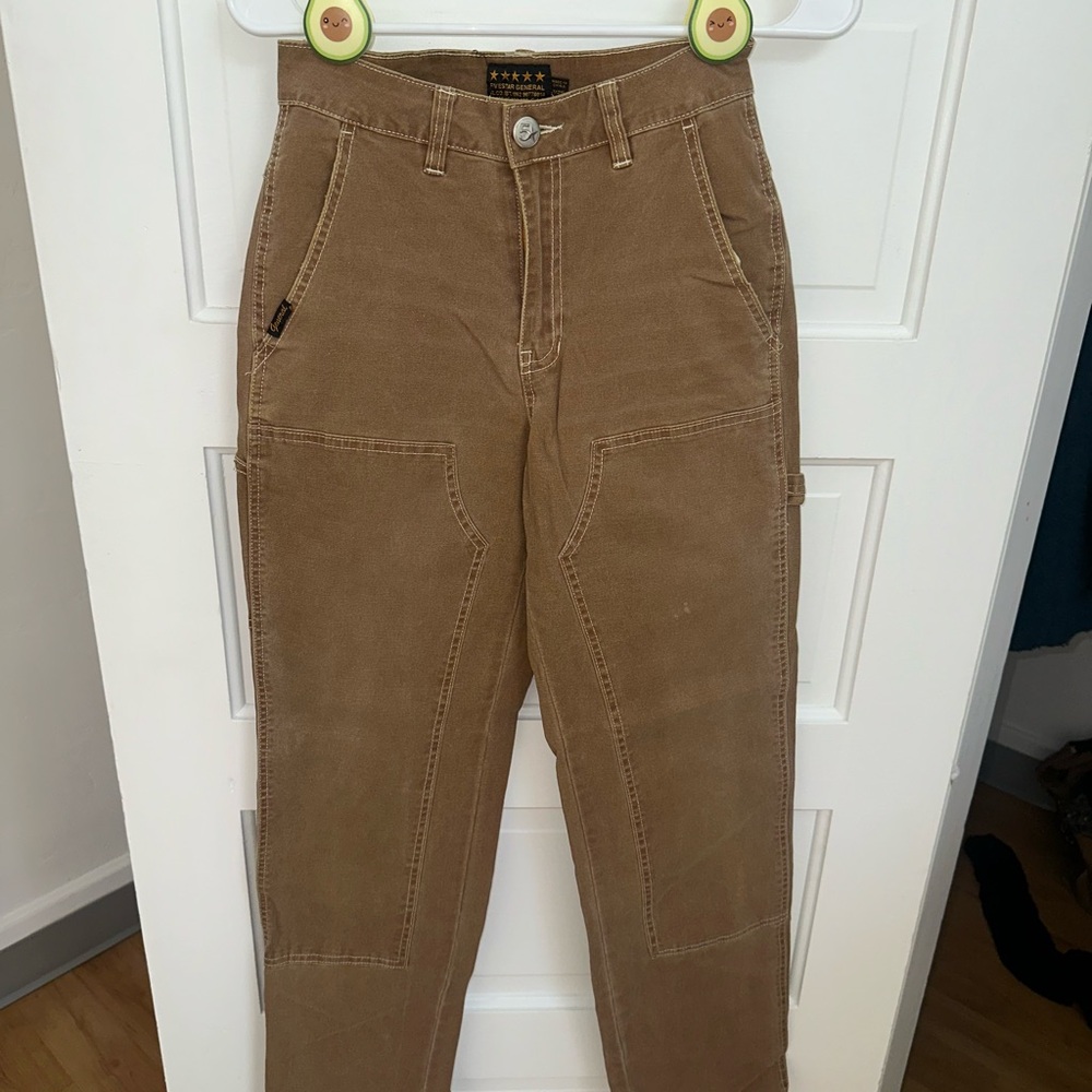 Brown High-Waisted Pants